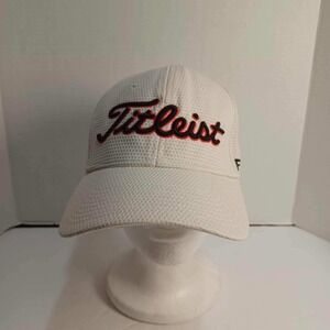 Titleist Golf Hat Cap New Era Pro V1 FJ White Red Black Large XL Adjustable READ